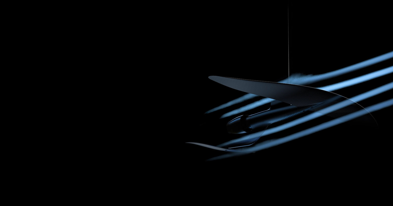 Dettaglio artistico dell'ala idrodinamica di un fliteboard eFoil
