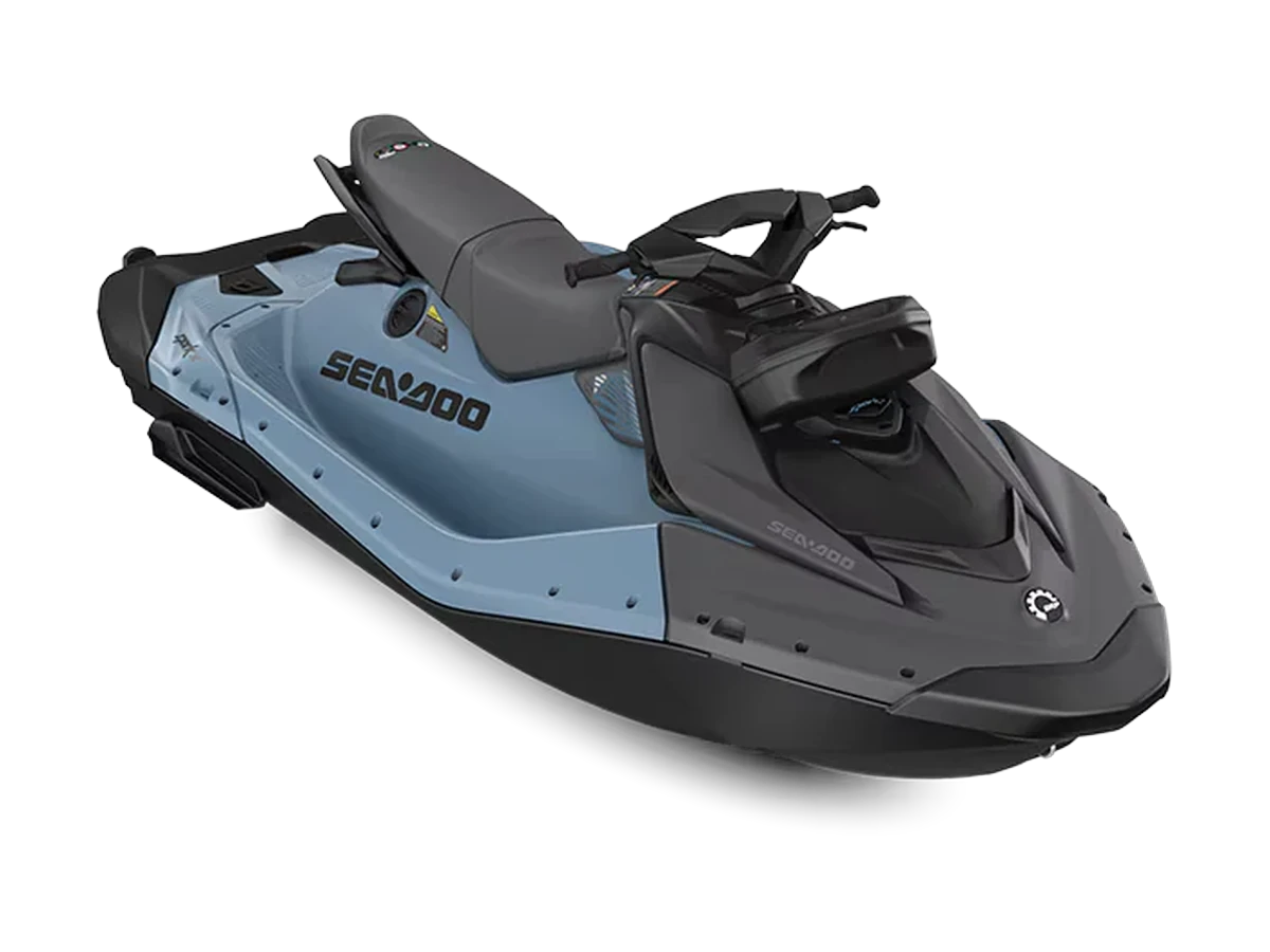 Sea-Doo Spark X 2027 in colorazione Blue Mist / Deep Black — versione 2 posti