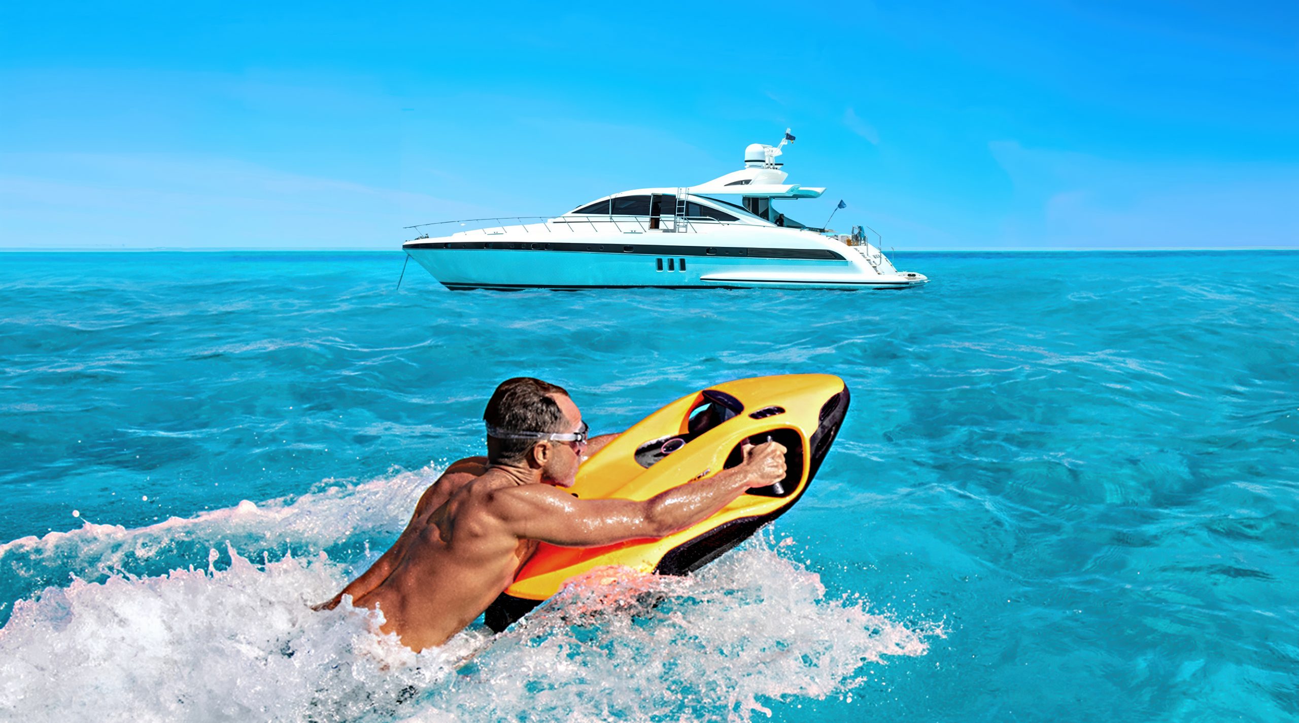 Seabob F9 in acqua — DPV subacqueo premium CAYAGO AG