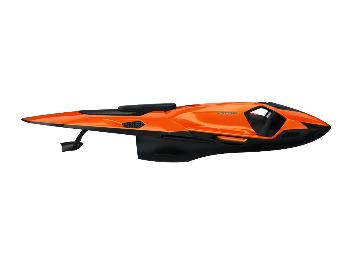 Seabob SE63 con la Performance Board montata, livrea Arancio Egon